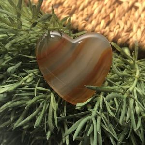 Brazilian Agate Stone Heart